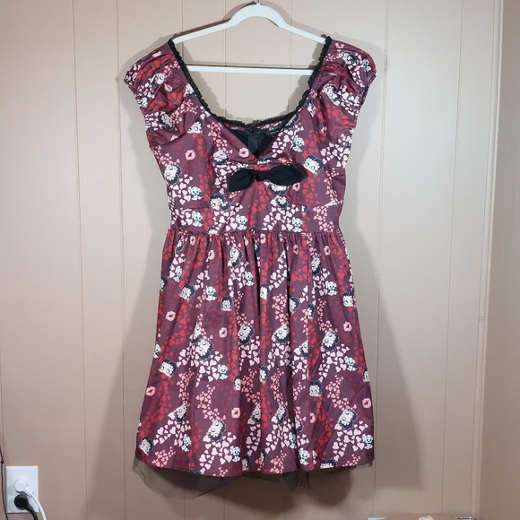 Unique Vintage Betty Boop Dress Size 1X 16 Costume Rare Halloween Crinoline Puff - Picture 1 of 9